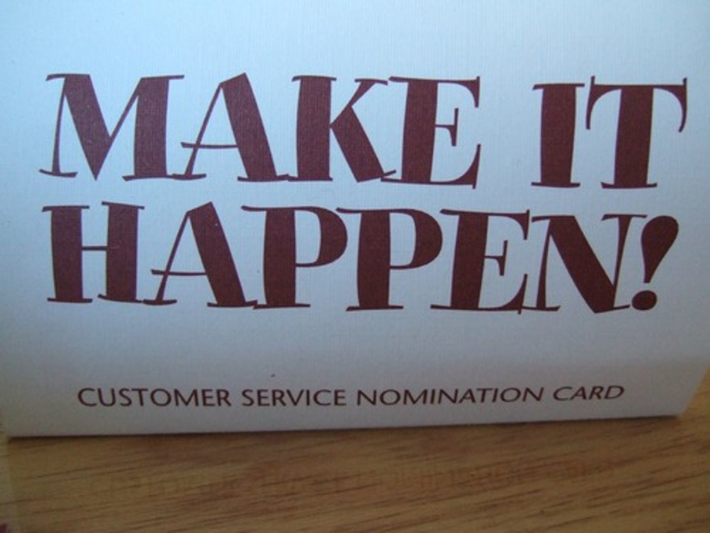 <p>to happen</p>