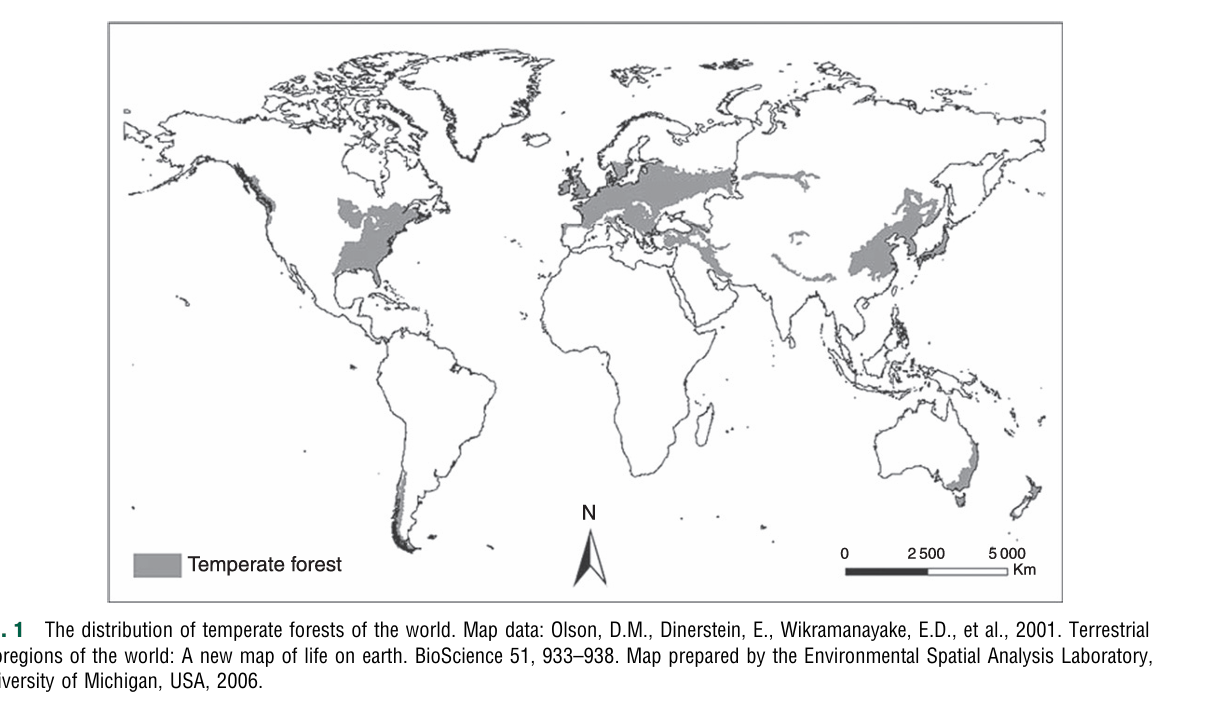 <p>Eastern North America, South America, Europe, Asia/China, and Australia-New Zealand</p><p>-30-60 degrees North and South (80% is in the Northern hemisphere)</p>