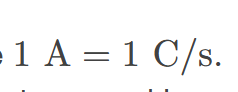 <p>SI unit for current equal to one coulomb per second. </p>
