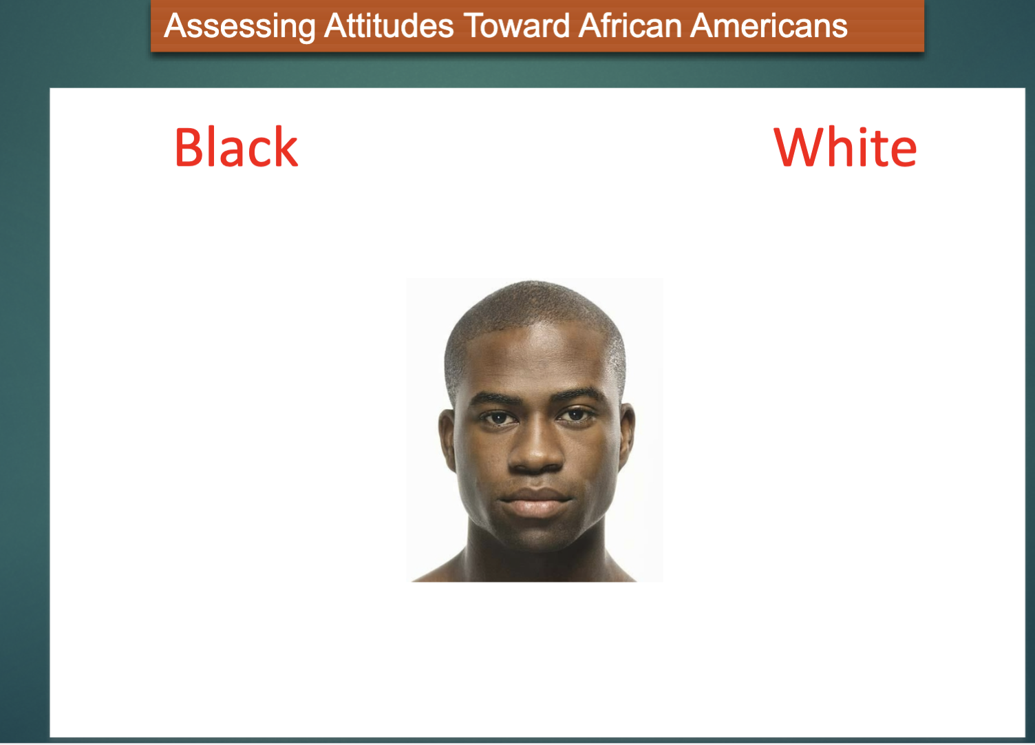 <p>Measures strength of associations between concepts (e.g.,</p><p>black people, white people) and evaluations (e.g., good, bad)</p><ul><li><p>Theory: making a response is easier when closely related items share the same response key</p></li><li><p>You must quickly sort words into categories that are on the left and right hand side of the computer screen</p></li></ul><p></p>