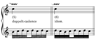 <p>a trill performed with an added beginning fro above or below</p>