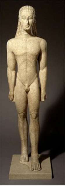 <p>Kouros (standing youth)</p>