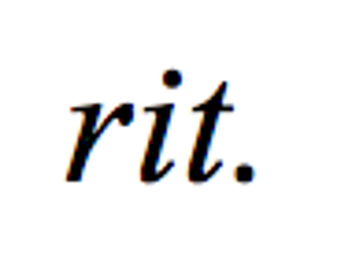 <p>ritardando</p>