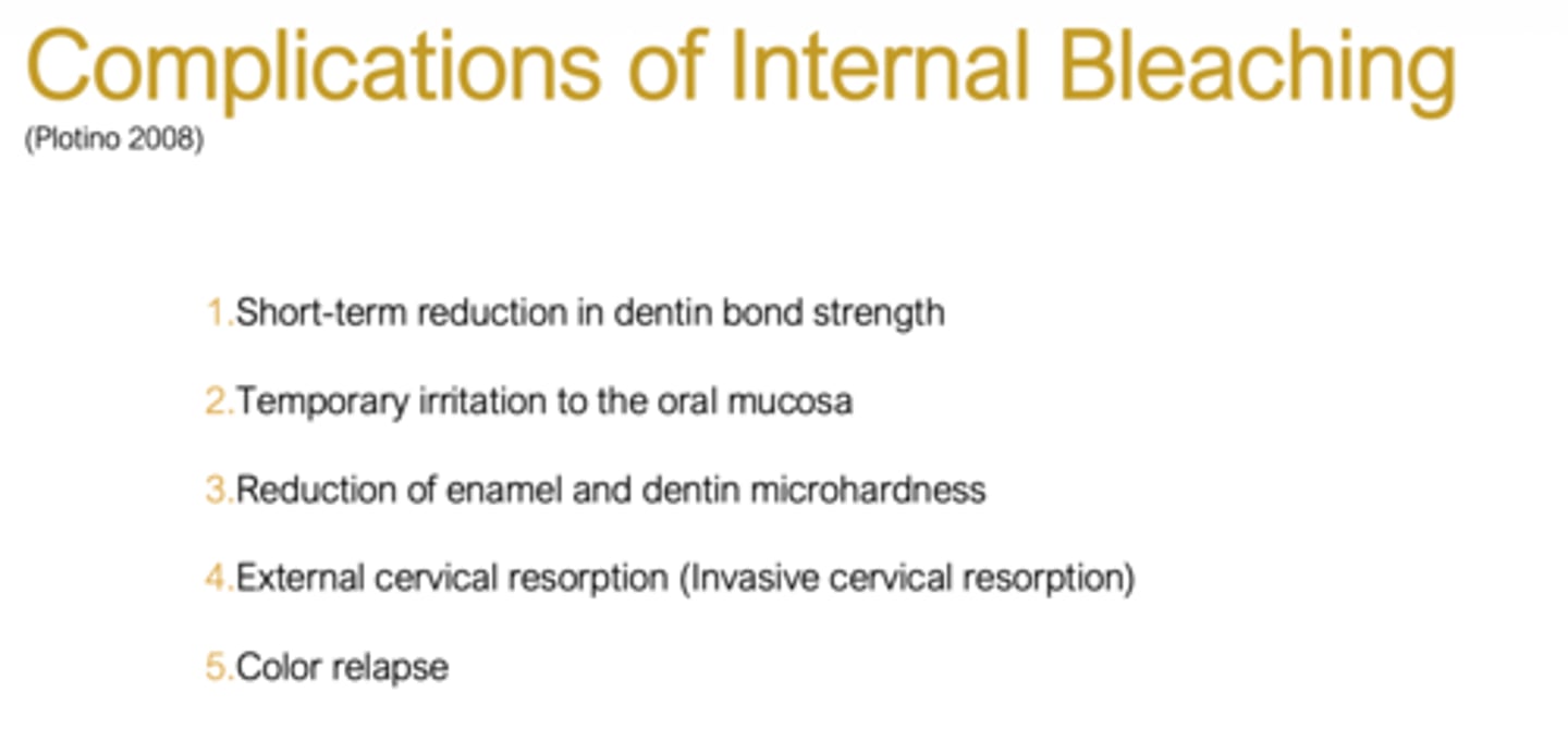 <p>f. increase in tooth sensitivity</p>