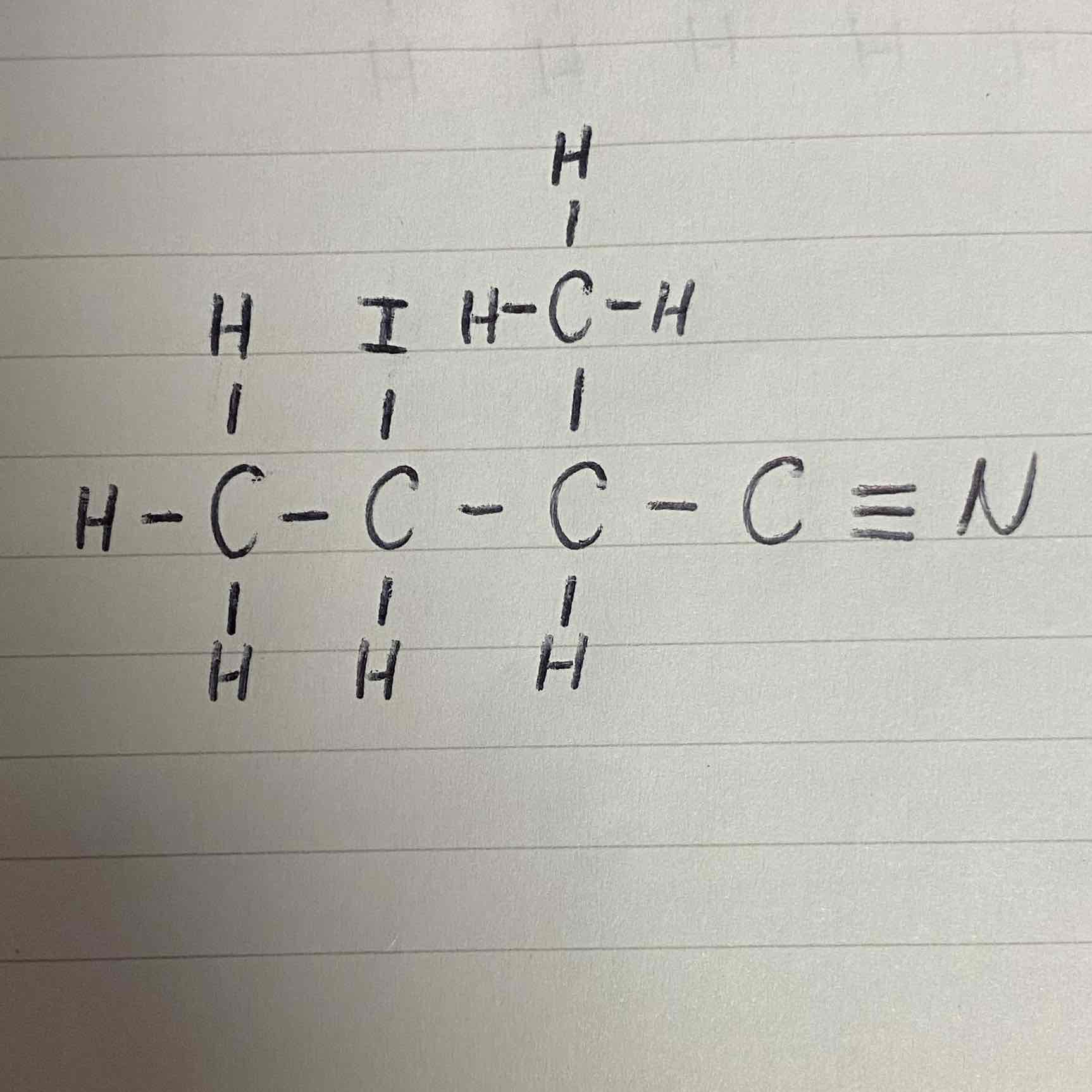 <p>What would be the name of this nitrile?</p>