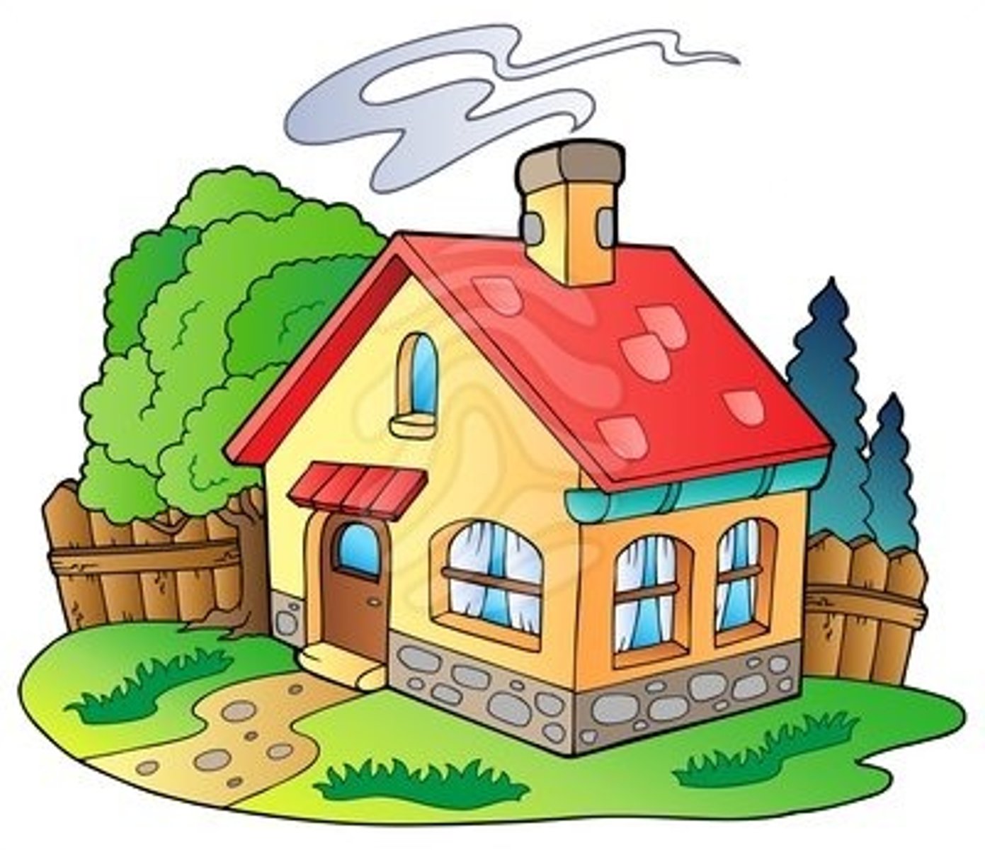 <p>outside the house</p>