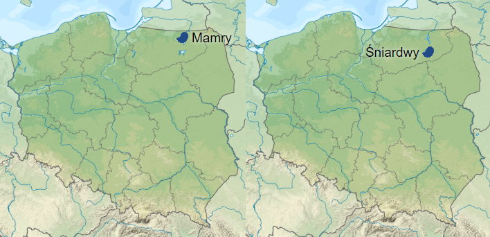 <p>Mamry, Śniardwy</p>