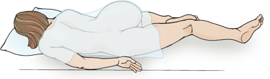 <p>Assess rectal and vaginal areas. Clients with joint problems and elderly may have difficulty assuming and maintaining this position </p>