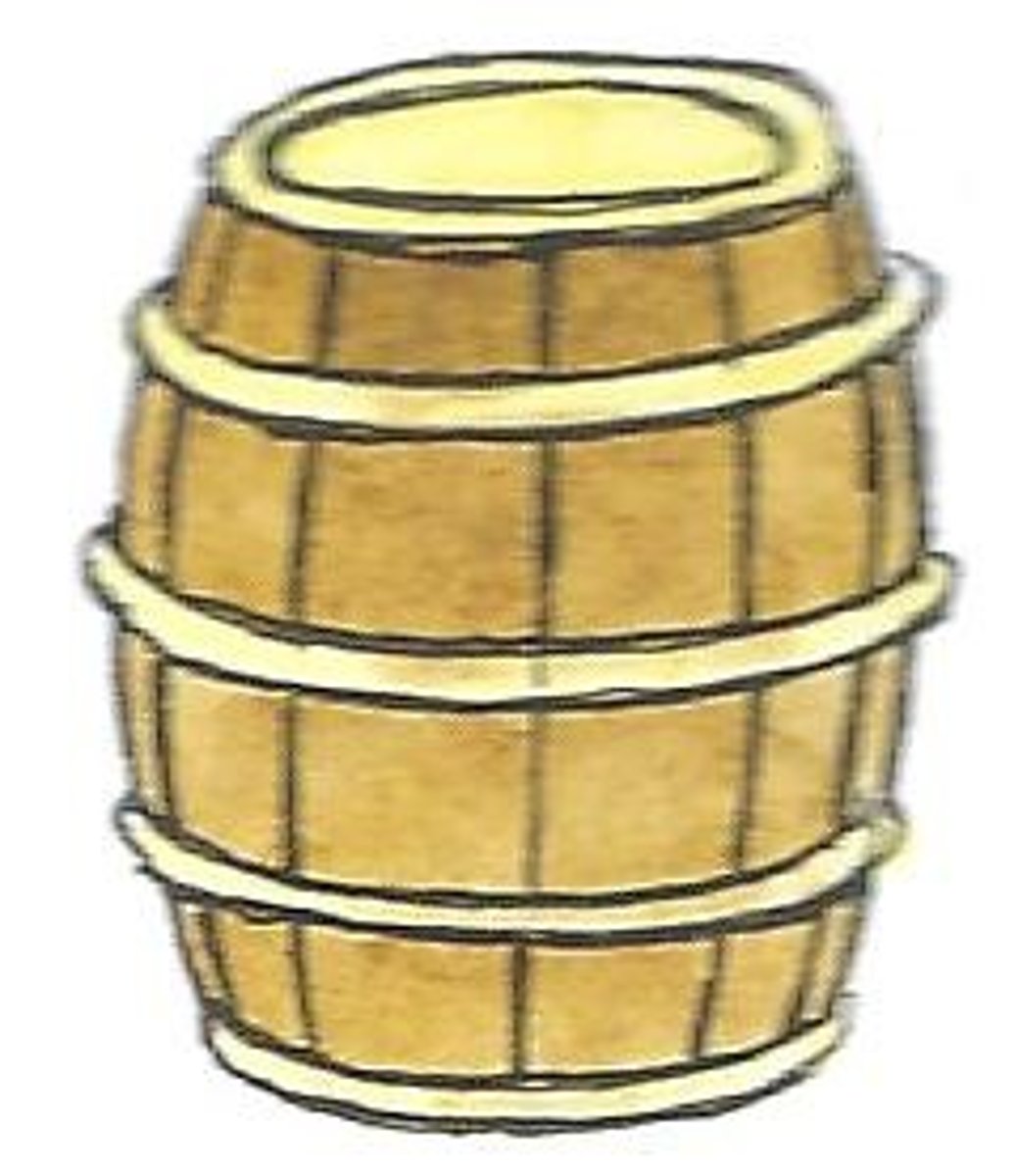 <p>thùng rượu</p><p>The wine is kept in wooden ...............</p>