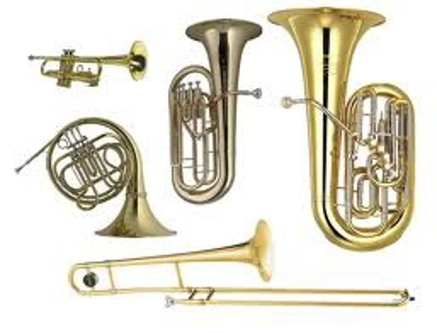 <p>Instruments that produce sound when a player buzzes their lips into a metal, cup-shaped mouthpiece. They are the loudest section of the orchestra and use valves to change pitch. Modern brass instruments are made of brass and shaped like long pipes that widen into a bell. Ex) trumpet, french horn, trombone, tuba.</p>