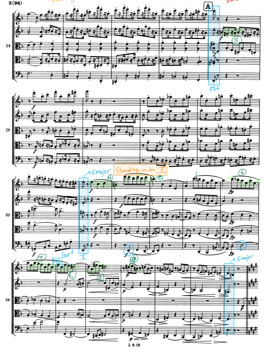 <p>Brahms: the first movement of the String Quintet in F major, op. 88</p><p>Transition → SK theme uses <strong>developing variation</strong></p>