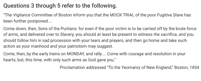 <p>The proclamation most clearly provides evidence for which of the following?</p>