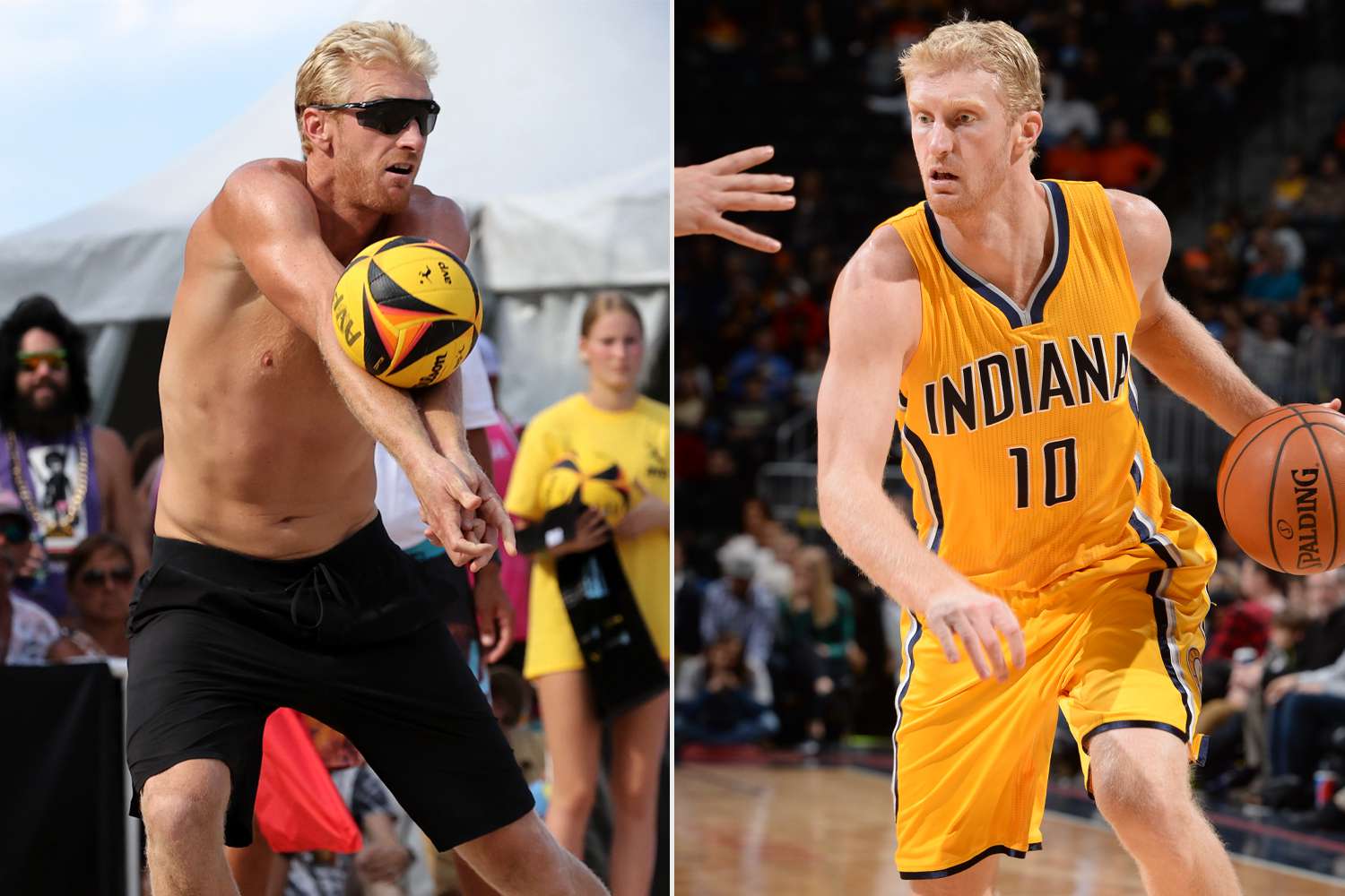 <p>Basketball and volleyball players (those who perform explosive and repetitive jumping)</p><ul><li><p>Chase Budinger couldn’t <em>chase</em> or <u>jump</u> the <u>volleyball</u> or <u>basketball</u> ‘cause his patellar tendon/lig took a fall</p></li></ul><p></p>
