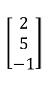 <p>matrix with only one column.</p>