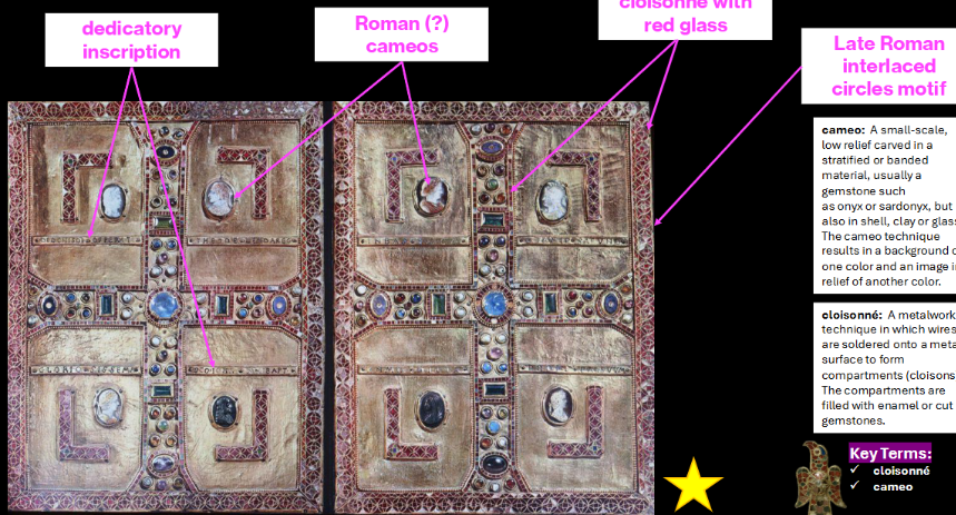 <p>Cover of the Gospels of Queen Theodolinda, Italy, Lombard, early 7th century</p>