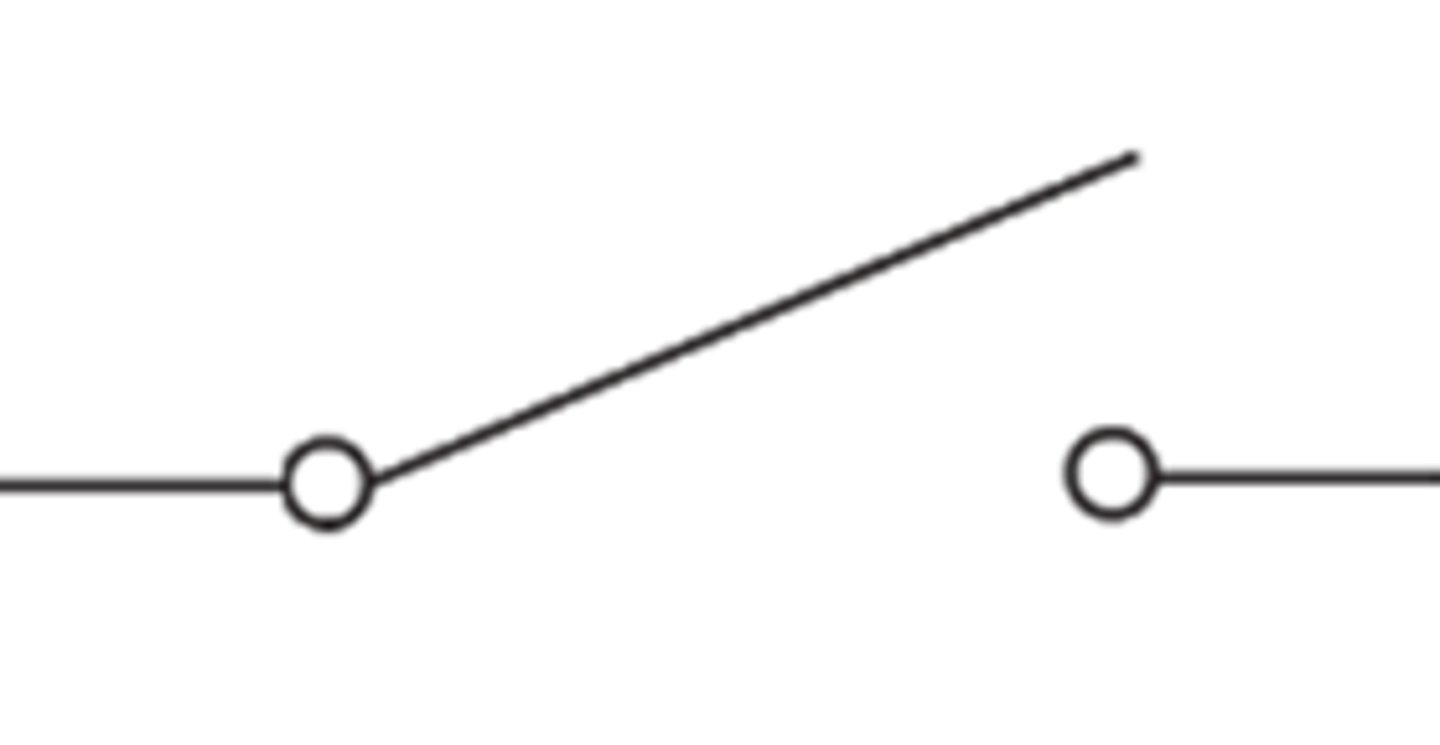 <p>The circuit is switched OFF</p>