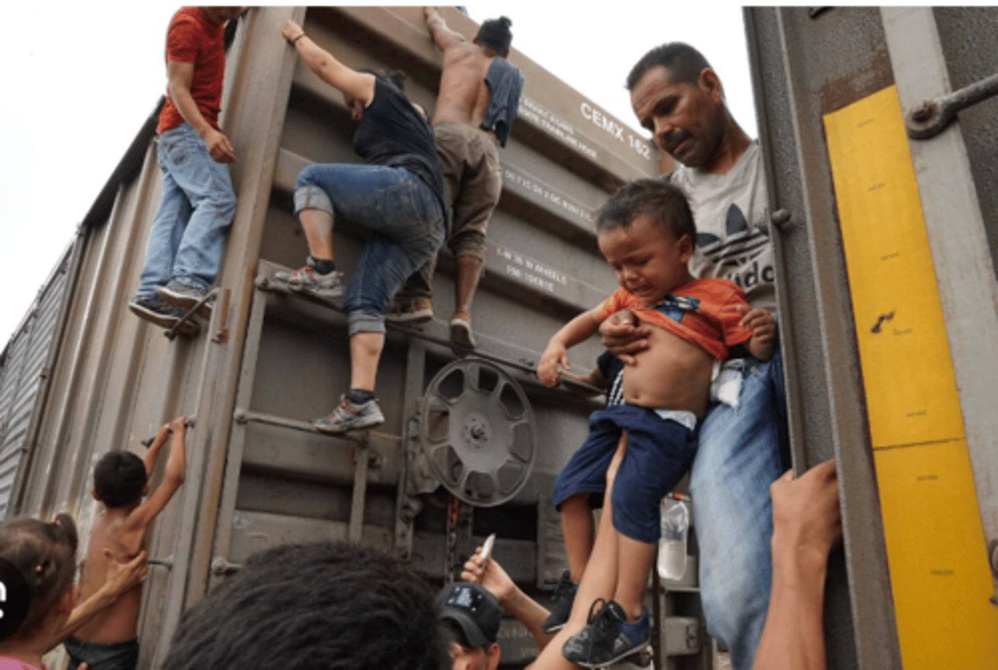 <p>to grab, catch, hold on to</p>