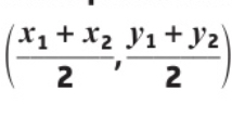 <p>By averaging the <em>x</em> and <em>y</em> coordinates of its endpoints</p>