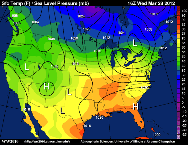 <p>(MAPS)<strong>(SYN)</strong>Map line connecting points of equal value on some variable. Close-together lines show rapid change, where the lines are farther apart, the phenomena is relatively the same.(Topographic(elevation), weather, temperature, and precipitation maps)</p>