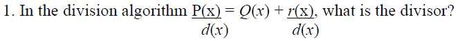 <p>What is the divisor?</p>