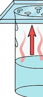 <p>A gas that forms above a liquid surface due to the evaporation of liquid particles.</p>