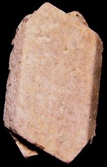 nonmetallic, cleavage excellent in two directions at nearly 90 degrees, white streak