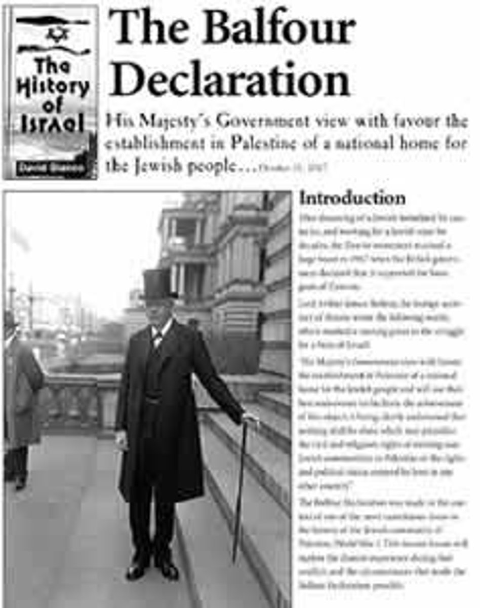 <p>A 1917 British statement that declared British support of a National Home for the Jewish People in Palestine.</p>