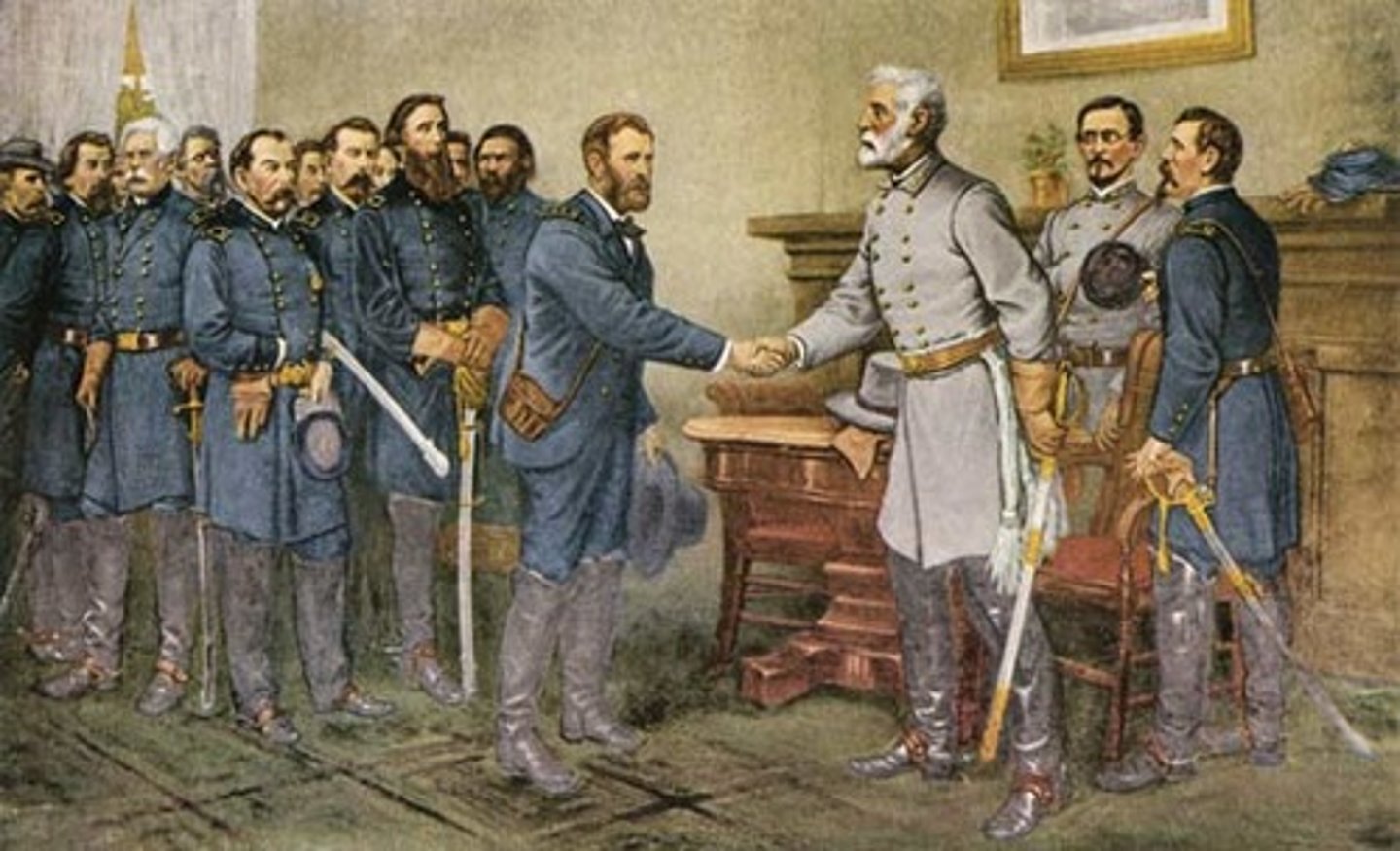 <p>Site of Confederate surrender; ended the Civil War.</p>