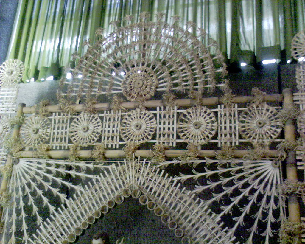 <ul><li><p>Region 3 (Bulacan)</p></li><li><p>The art of producing decorative materials using bamboo</p></li></ul>