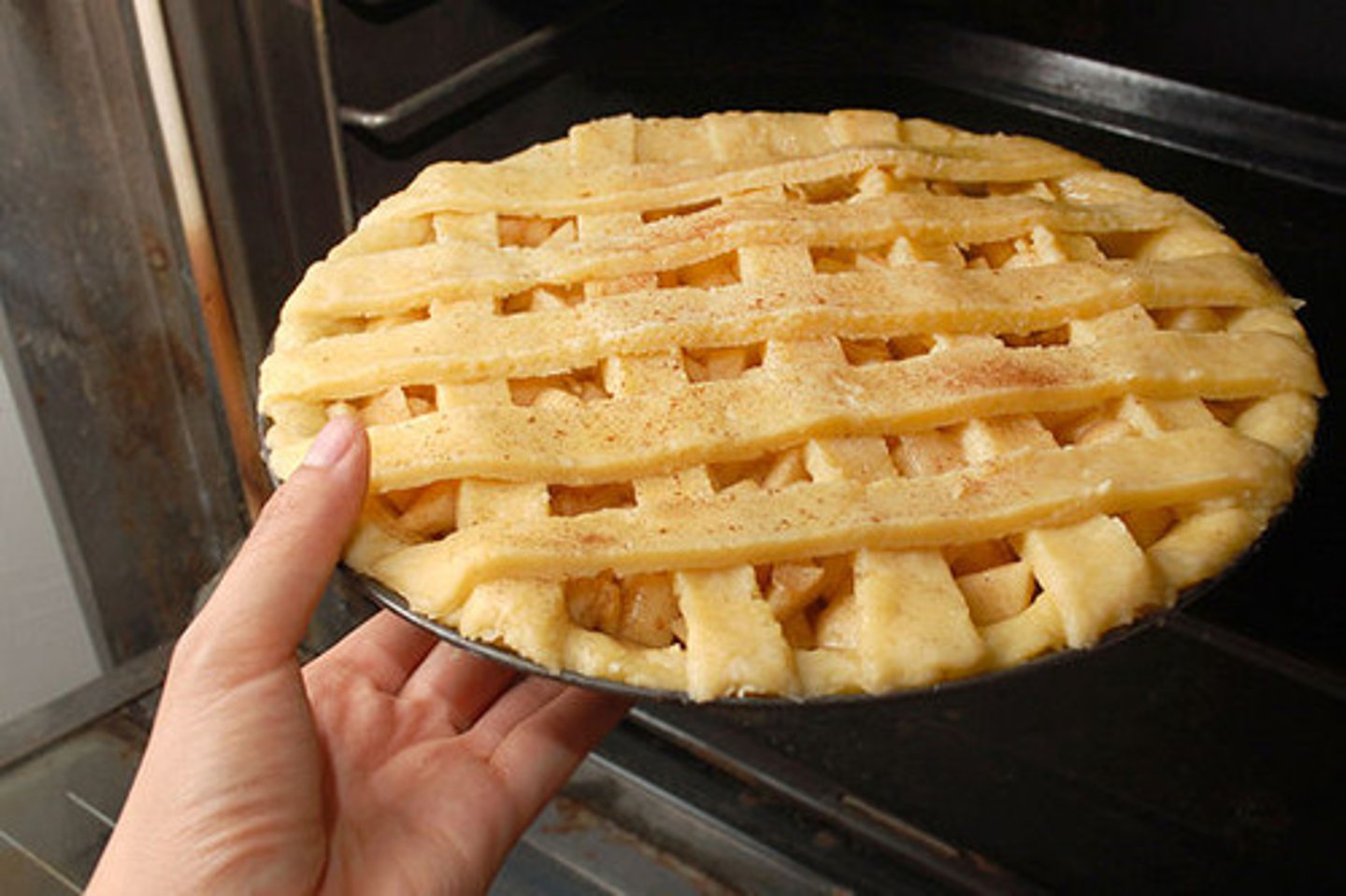 <p>to put in the oven</p>
