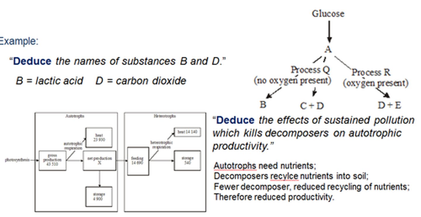 <p>Reach a conclusion from the information given</p>