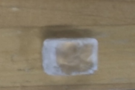 <p>cube, salty, clear</p>