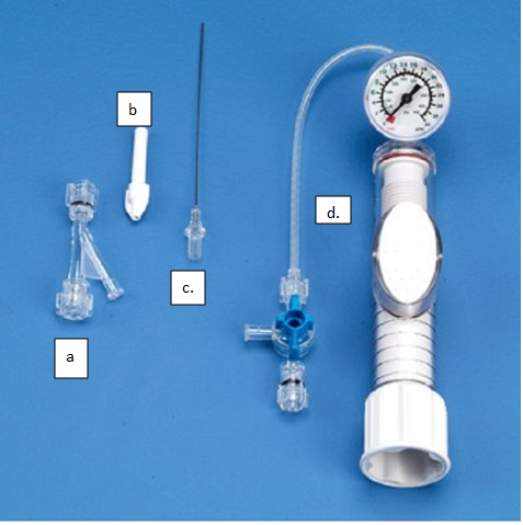 <p>which is the hemostatic valve</p>