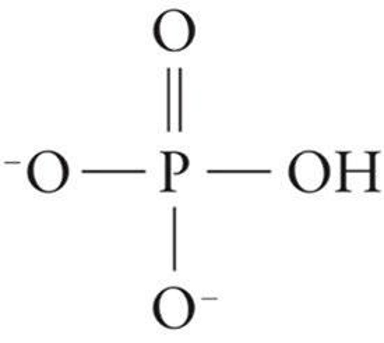 <p>Derived from phosphoric acid, carries 2- charge.</p>