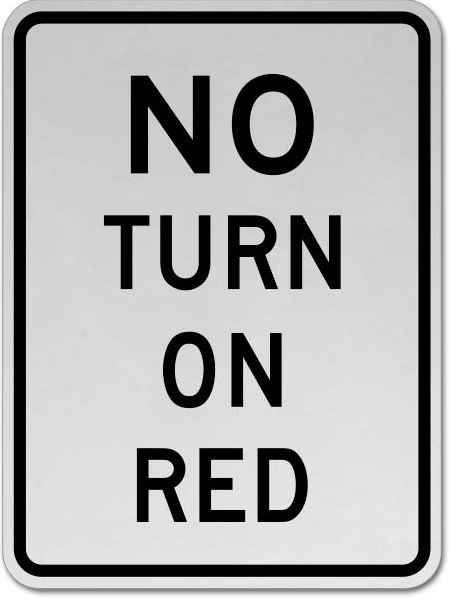 <p>What Does This Sign Mean? (And Why): No Turn On Red</p>