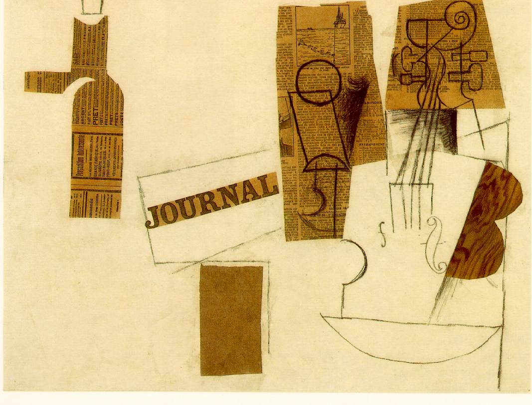 <p>picasso</p><p>glass newspaper and violin</p><p>paper</p><p>1912</p>