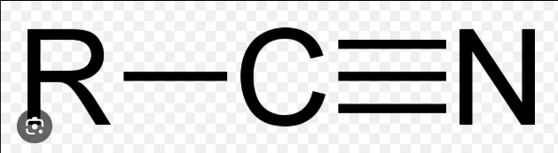 <p>—(C) triple bond N/ —C triple bond N</p>