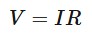 <p><span>The electric potential difference across a conductor is directly proportional to the current flowing through it, at constant temperature.</span></p>