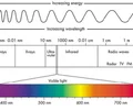 <p>transverse waves that transfer energy through matter and the vacuum of space; travel their fastest in the vacuum of space at 300,000 km/s</p>