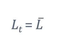 <p>It the amount of labour in the economy that&nbsp;is given exogenously at a constant level </p><ul><li><p>we hold labour fixed for now so we can focus on capital accumulation </p></li></ul><p></p>
