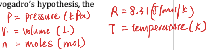 <p>PV=nRT</p>