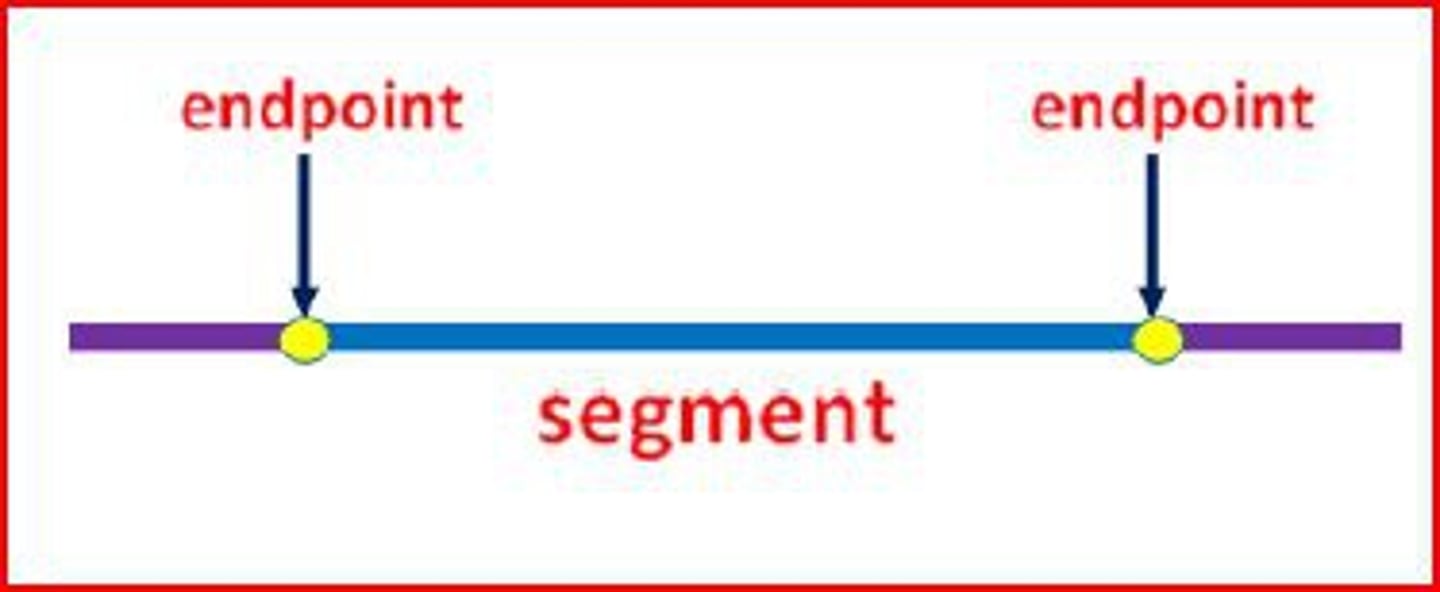 <p>A part of a line with two endpoints.</p>