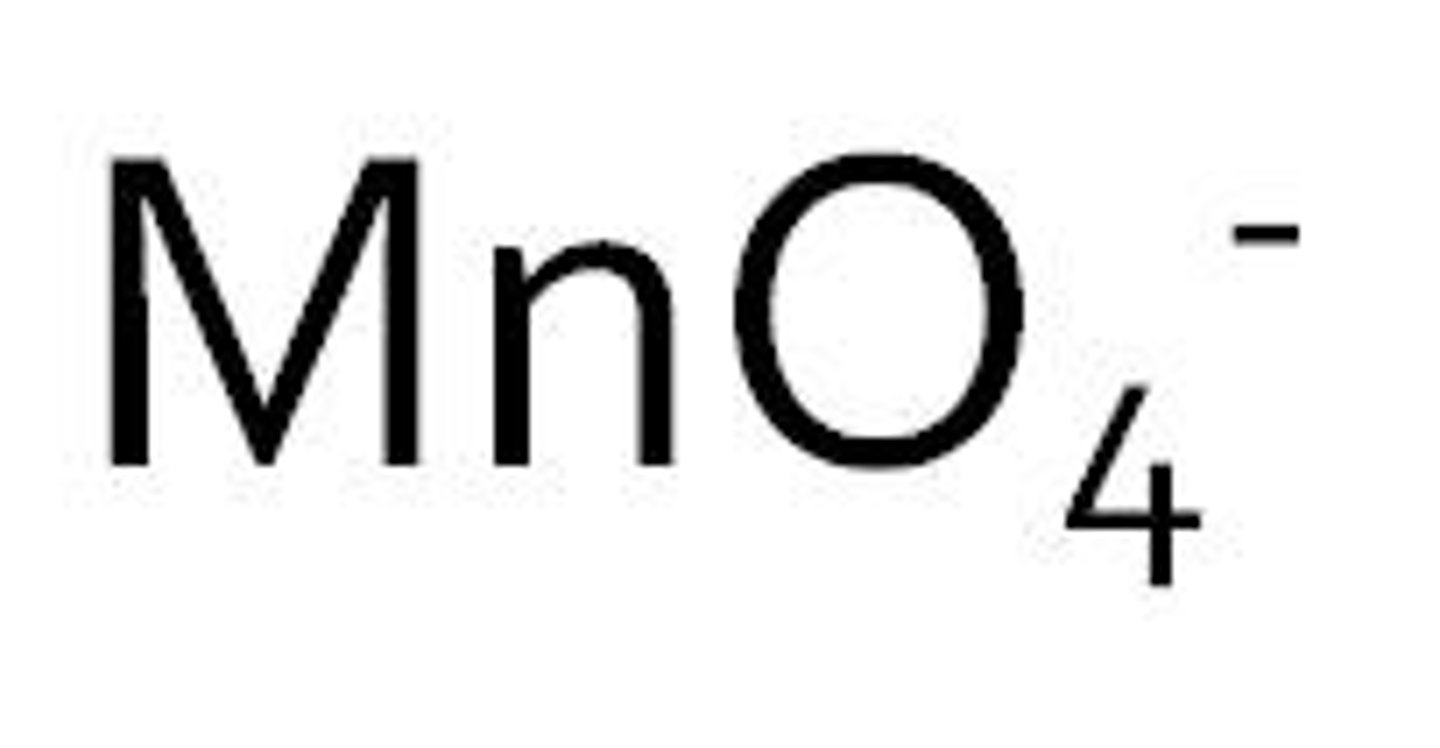 <p>MnO4 -</p>
