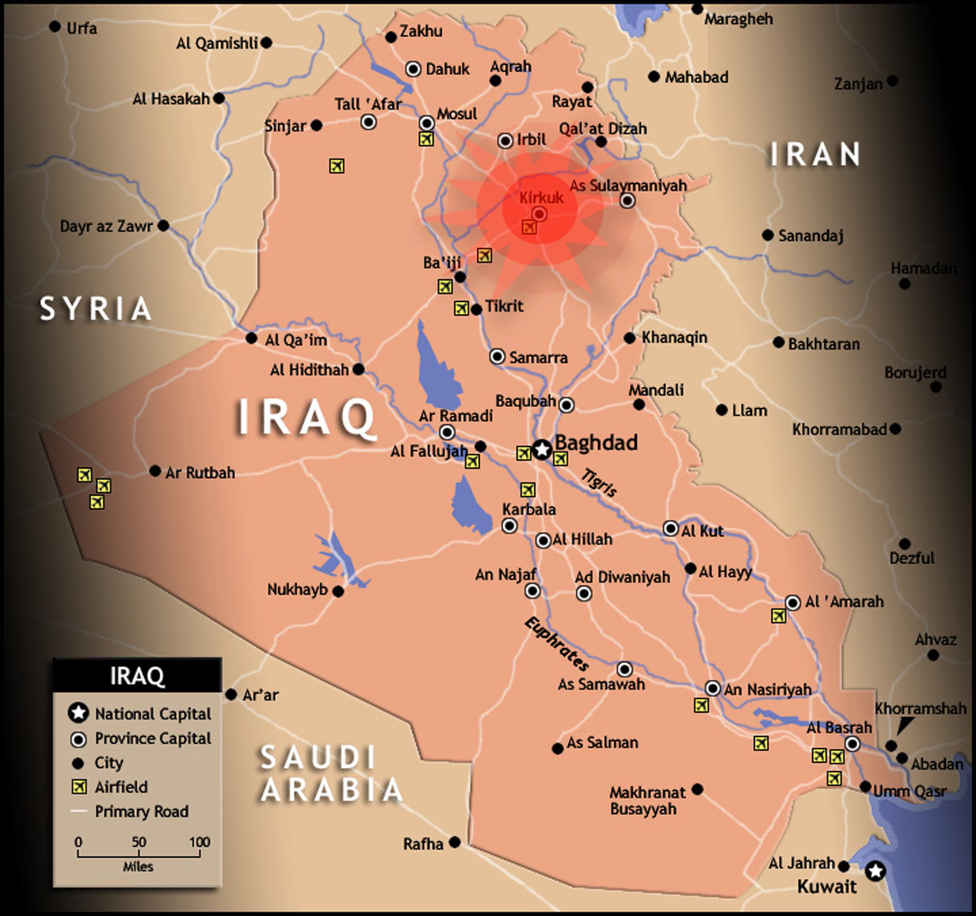 <p>U.S.-led invasion of Iraq (2003) aimed at overthrowing Saddam Hussein and eliminating supposed WMDs. Rapid initial success followed by prolonged insurgency.</p>