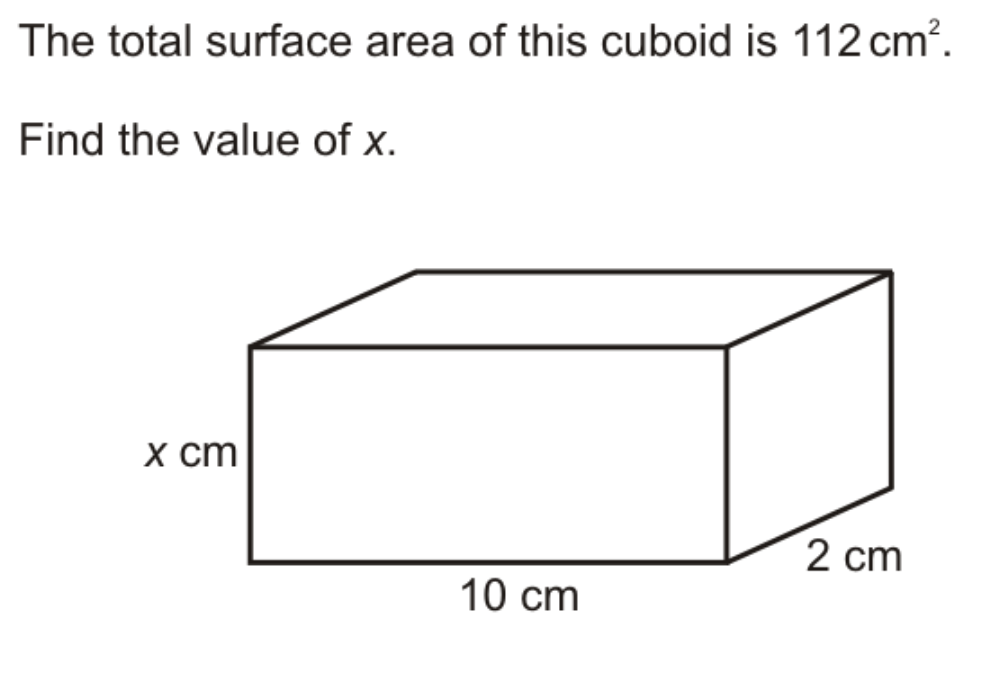 <p>QUESTION: Find the value of <strong><em>“x”</em></strong></p>