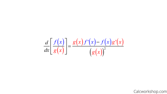 <p>The quotient rule states that if f(x) and g(x) are both differentiable functions and g(x) does<br>not equal zero, then the derivative of their quotient also exists.</p>