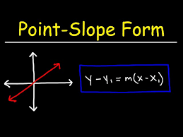 <p>An equation that expresses the relationship between the coordinates of a point on a line and its slope, typically written as y - y₁ = m(x - x₁), where m is the slope and (x₁, y₁) is a point on the line. </p>