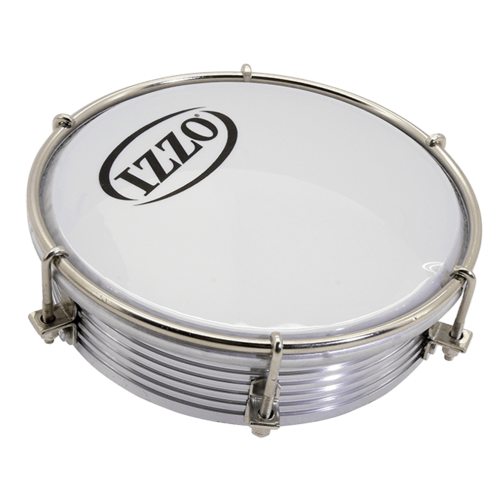 single headed drum held with one hand and played with a stick