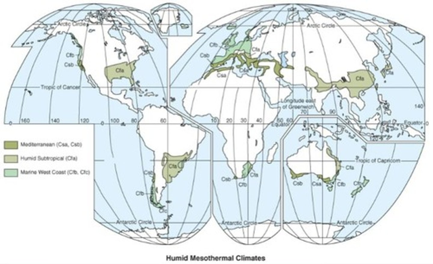 <p>Csa (hot-summer) and Csb (warm-summer).</p>
