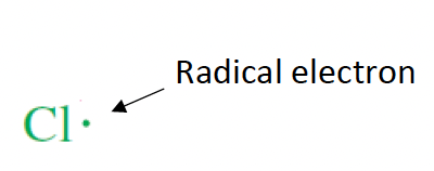 <p>species with unpaid electrons that are very reactive </p>
